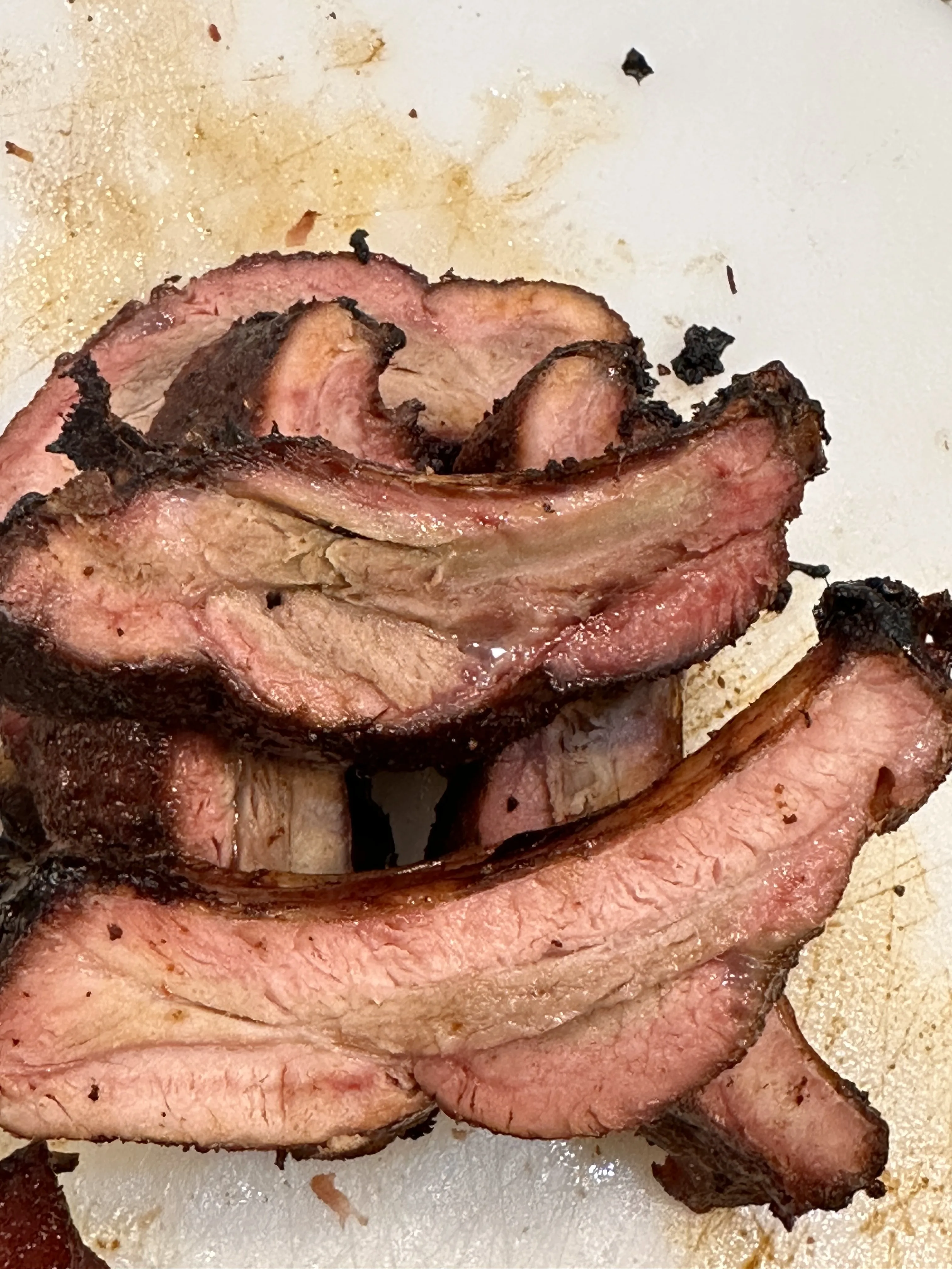 Pit-fired barbecue at an event